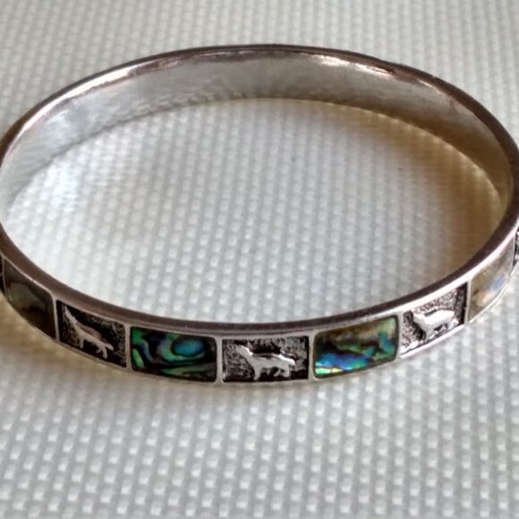 Vintage Monet  Polar Bear Silver Tone Bracelet - Picture 2 of 10